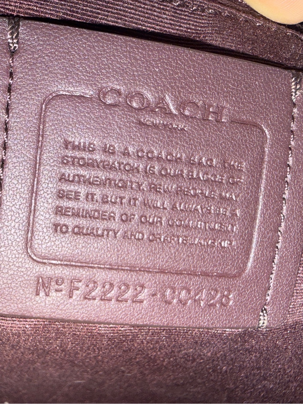 Coach Hedgehog ๐ฆ Brown Signature Canvas Tote with Orange-Red Handles - Picture 5 of 10